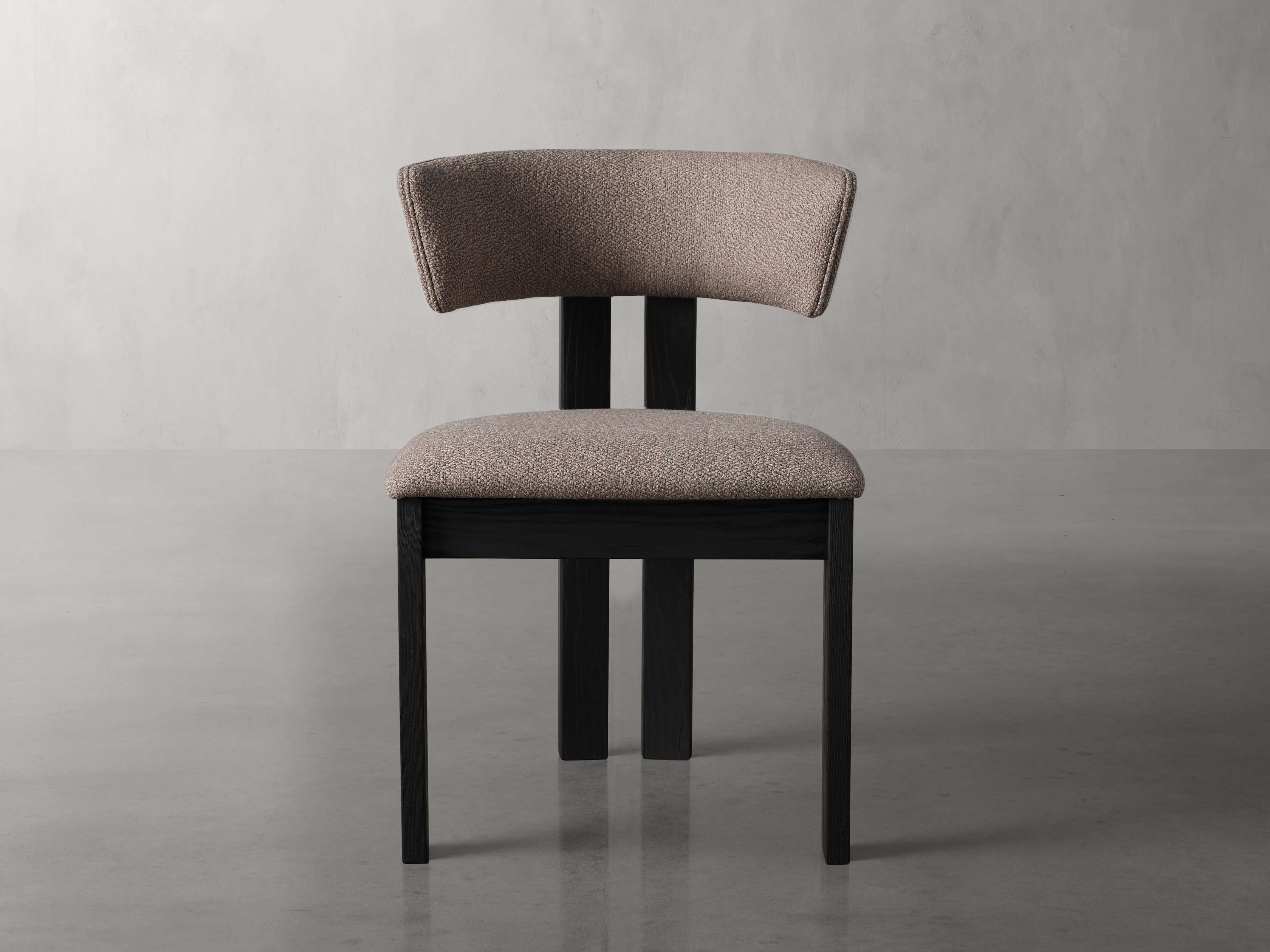 Rodin Dining Side Chair in Vesuvio Black