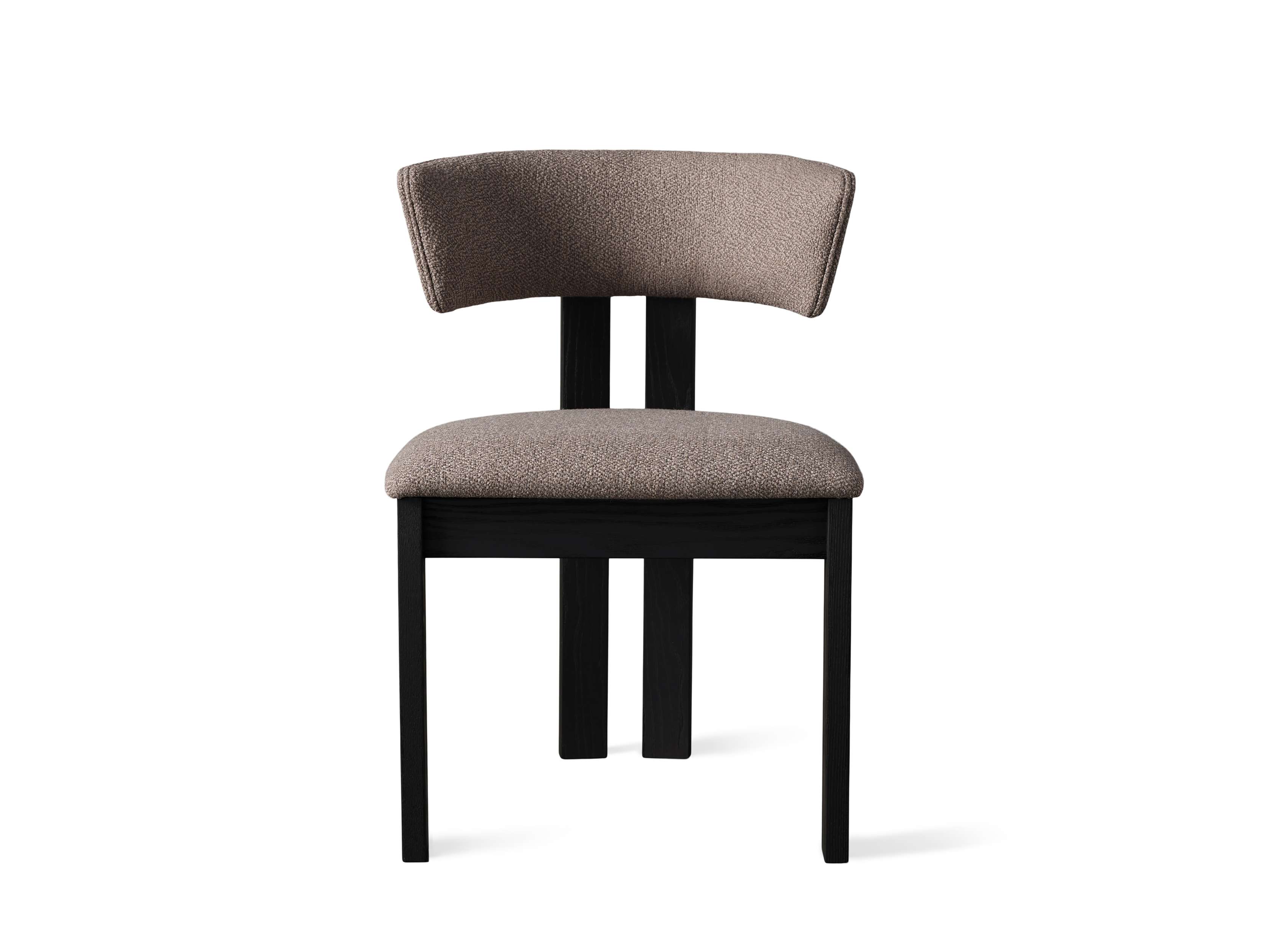 Rodin Dining Side Chair in Vesuvio Black