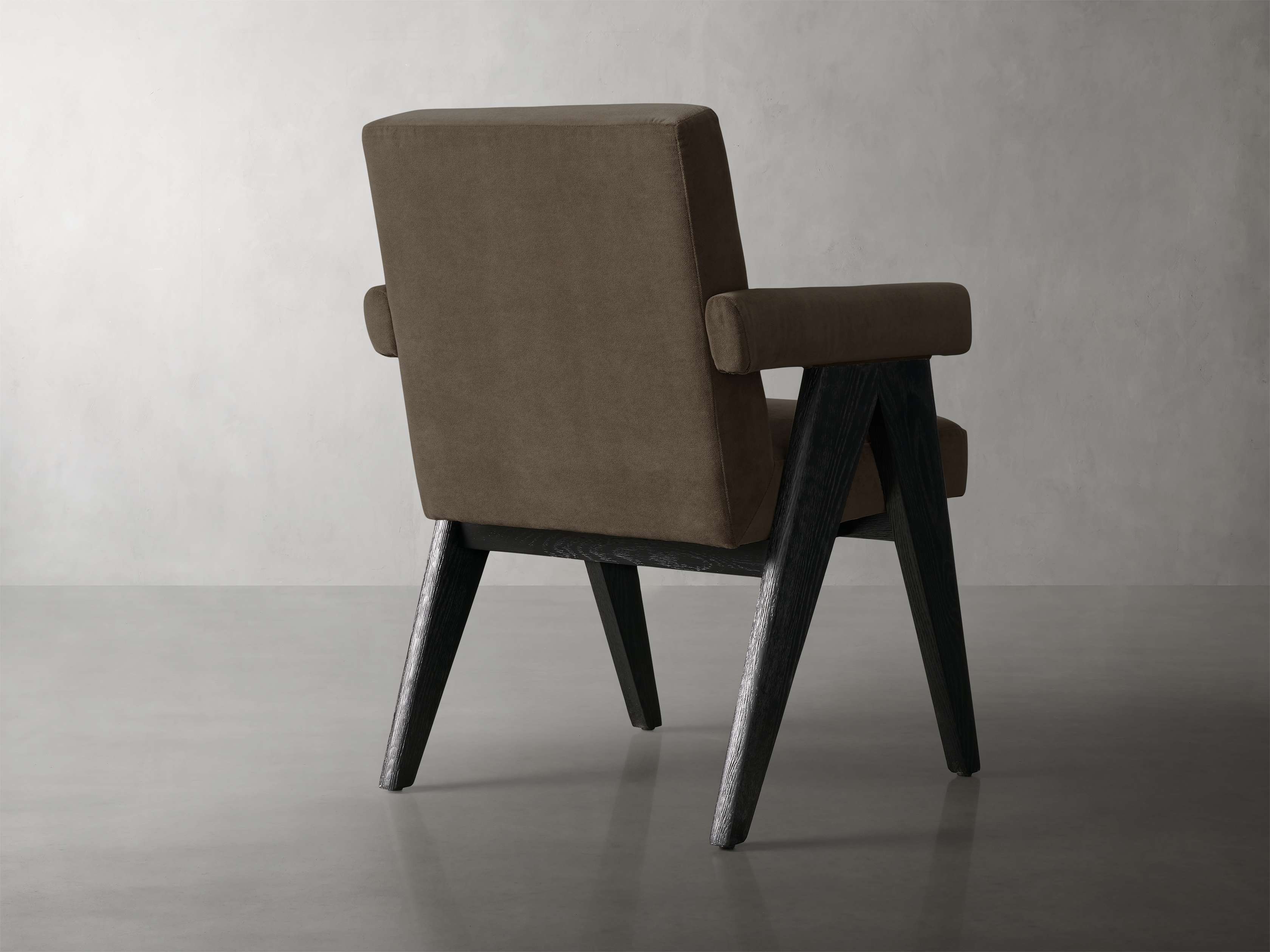 Stanley Dining Arm Chair in Black Drifted