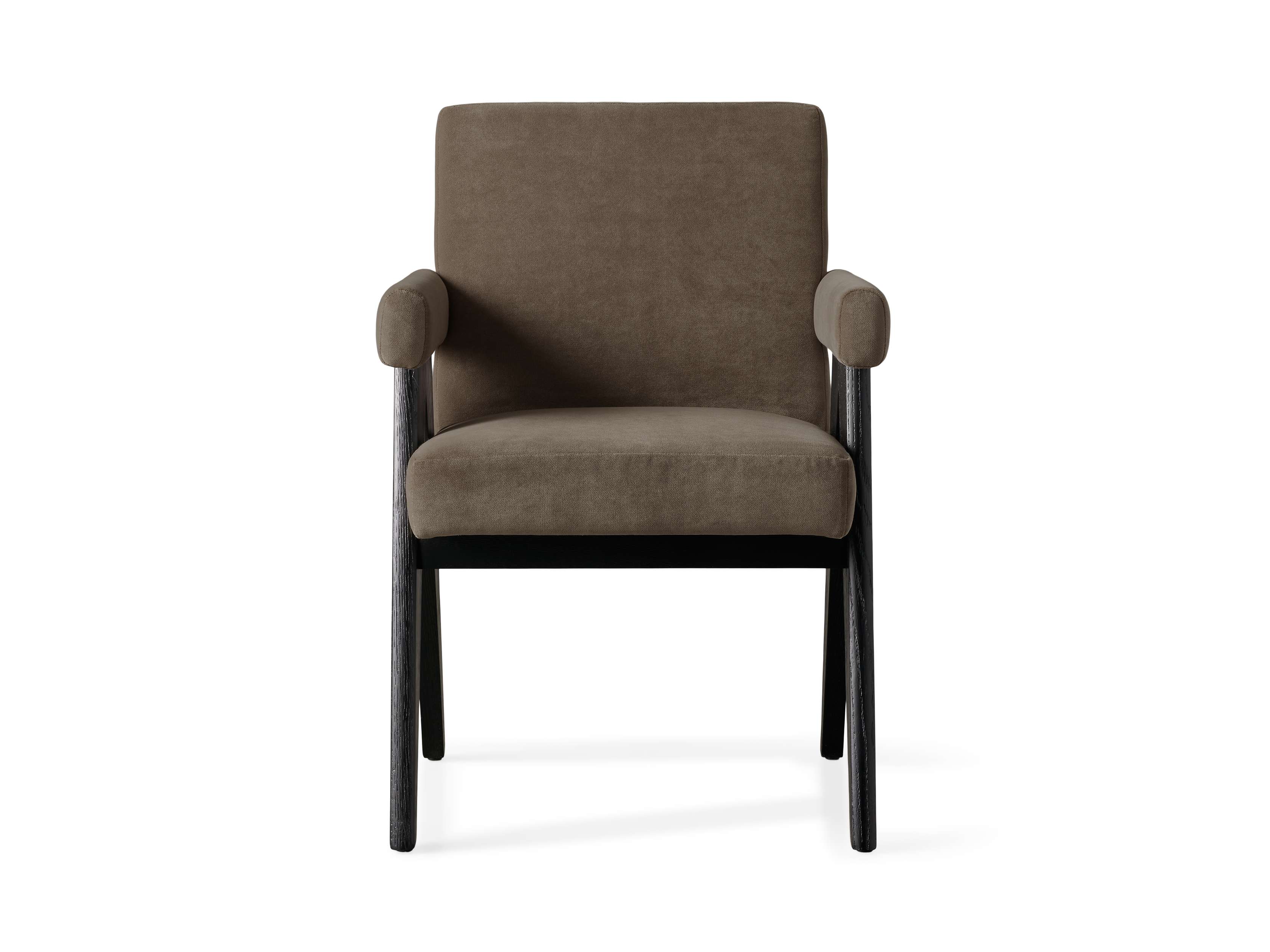 Stanley Dining Arm Chair in Black Drifted
