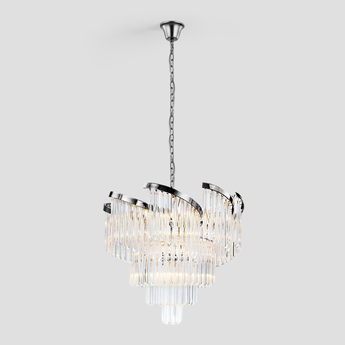 Twin Palms Crystal Chandelier