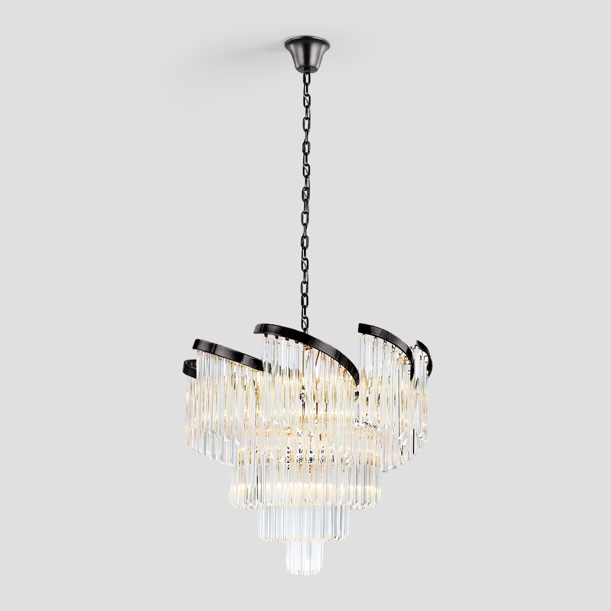 Twin Palms Crystal Chandelier