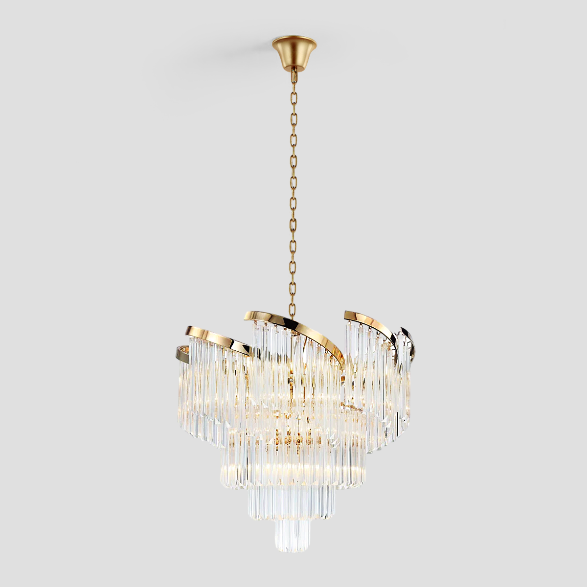 Twin Palms Crystal Chandelier