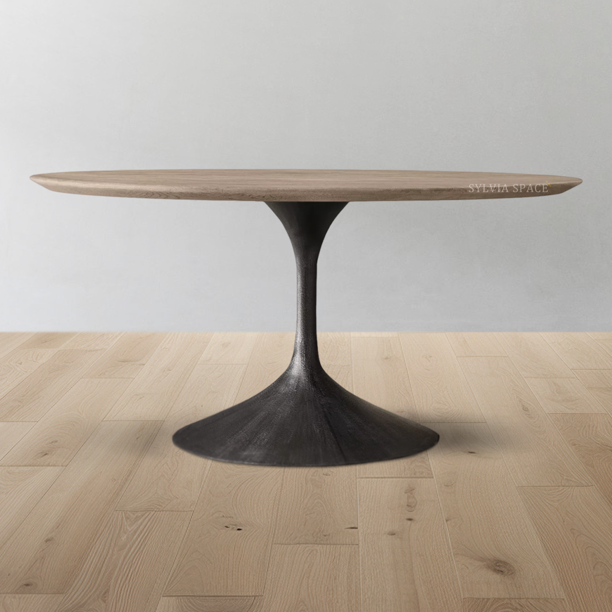 Aero Wood Round Dining Table