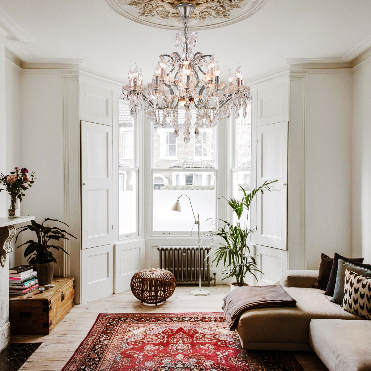 CRYSTAL CHANDELIER ANTIQUE