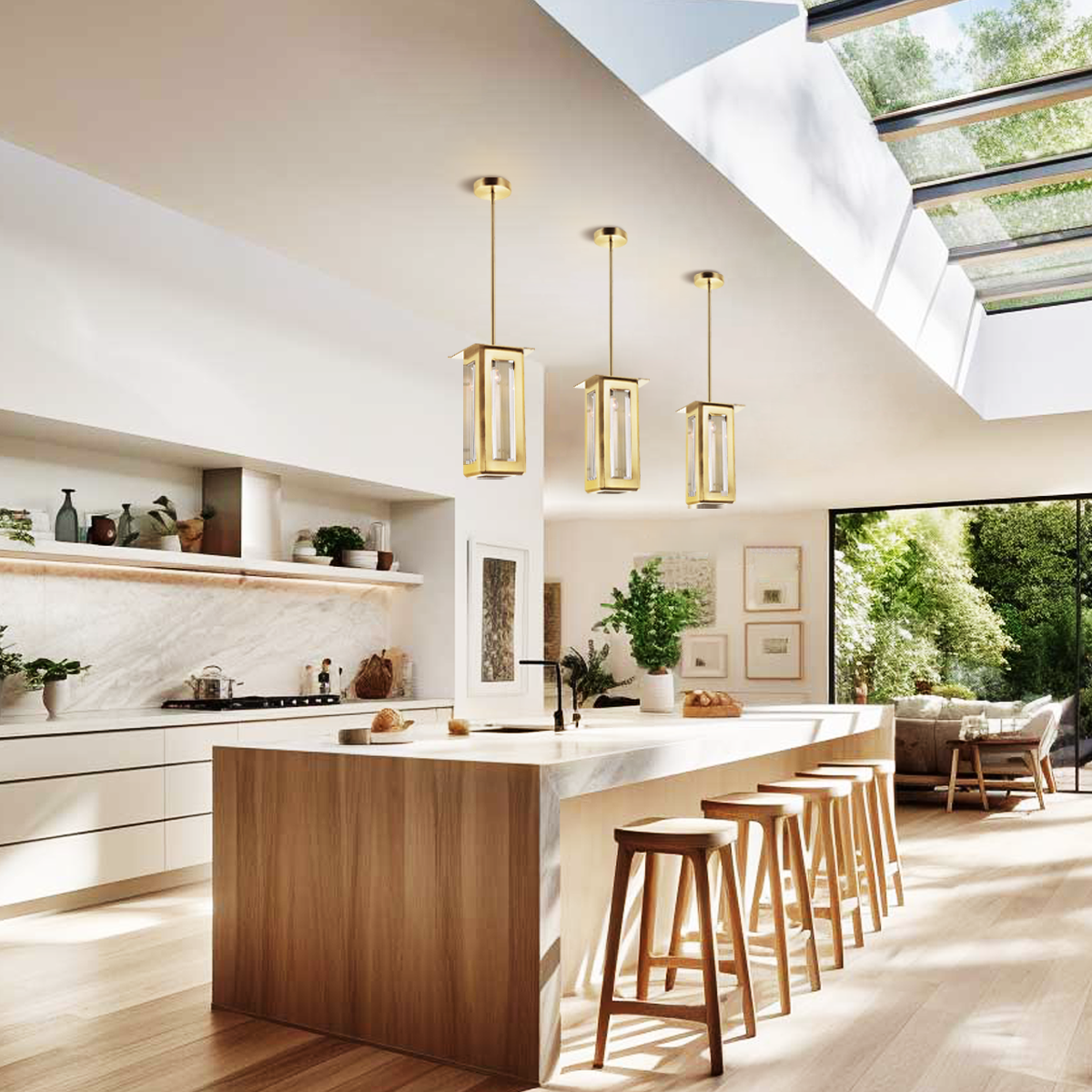 Baluster Rectangle Pendant Light