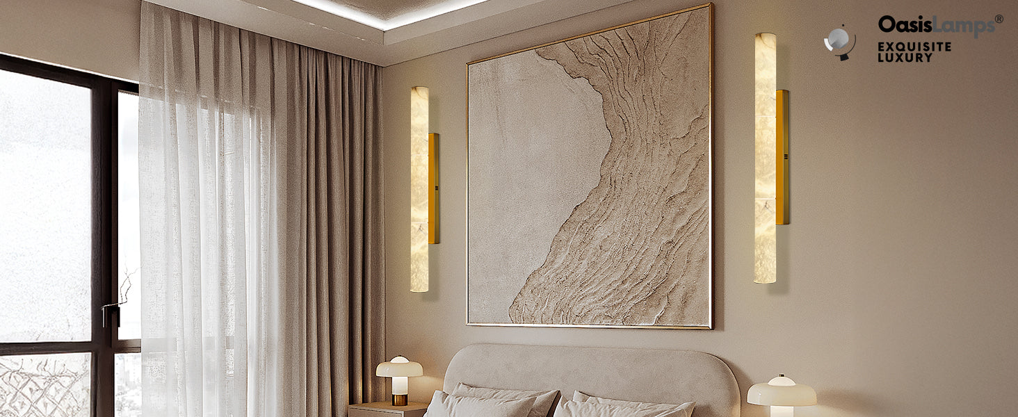 Sylvia Palladian Alabaster Wall Sconce 20" 36"H#size_36",finish_brass