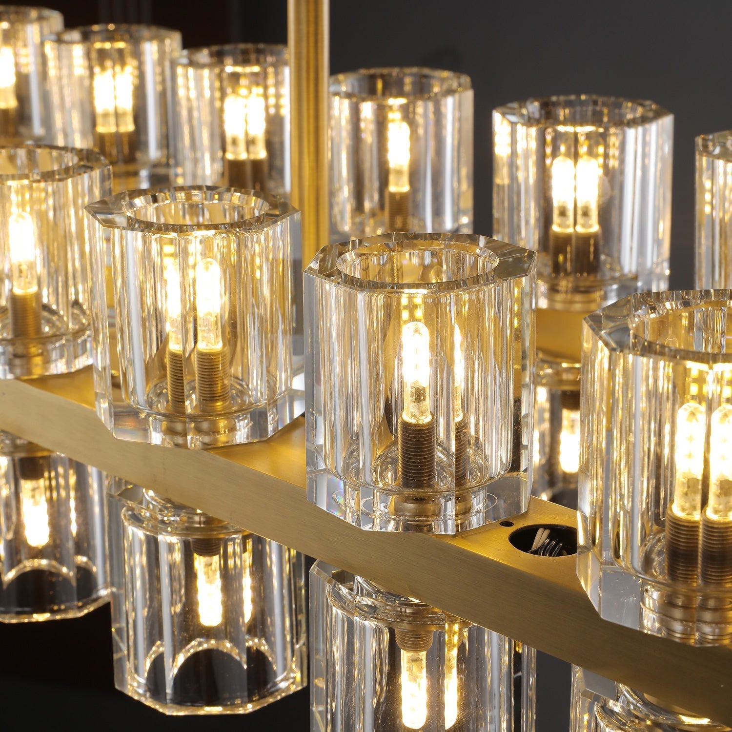 Arcachon 2 Tierd Round Chandelier 60"