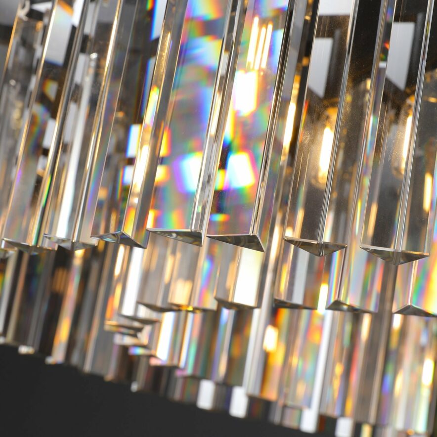 K9 Crystal Rectangular Chandelier For Living Room Dining Room
