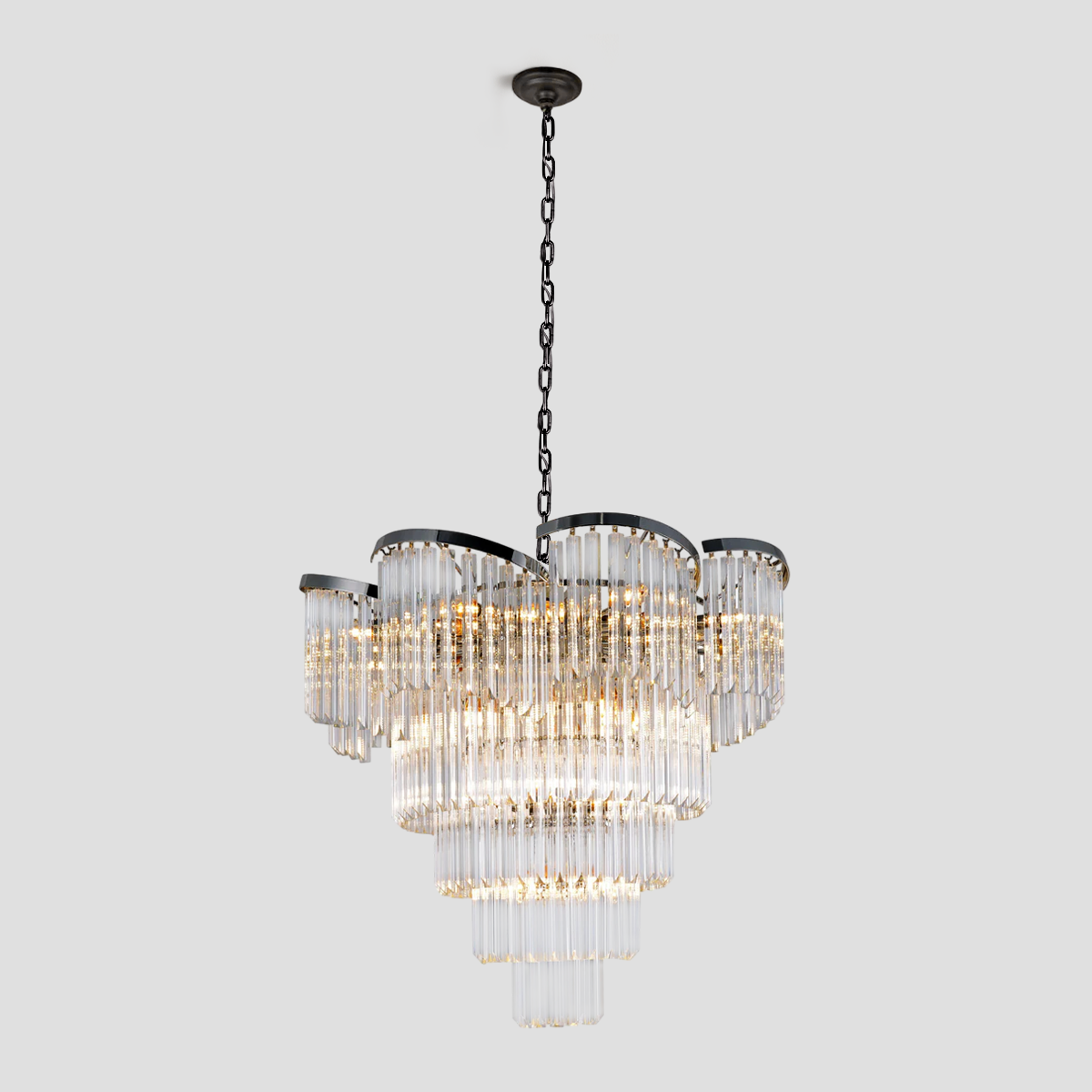 Twin Palms Crystal Chandelier