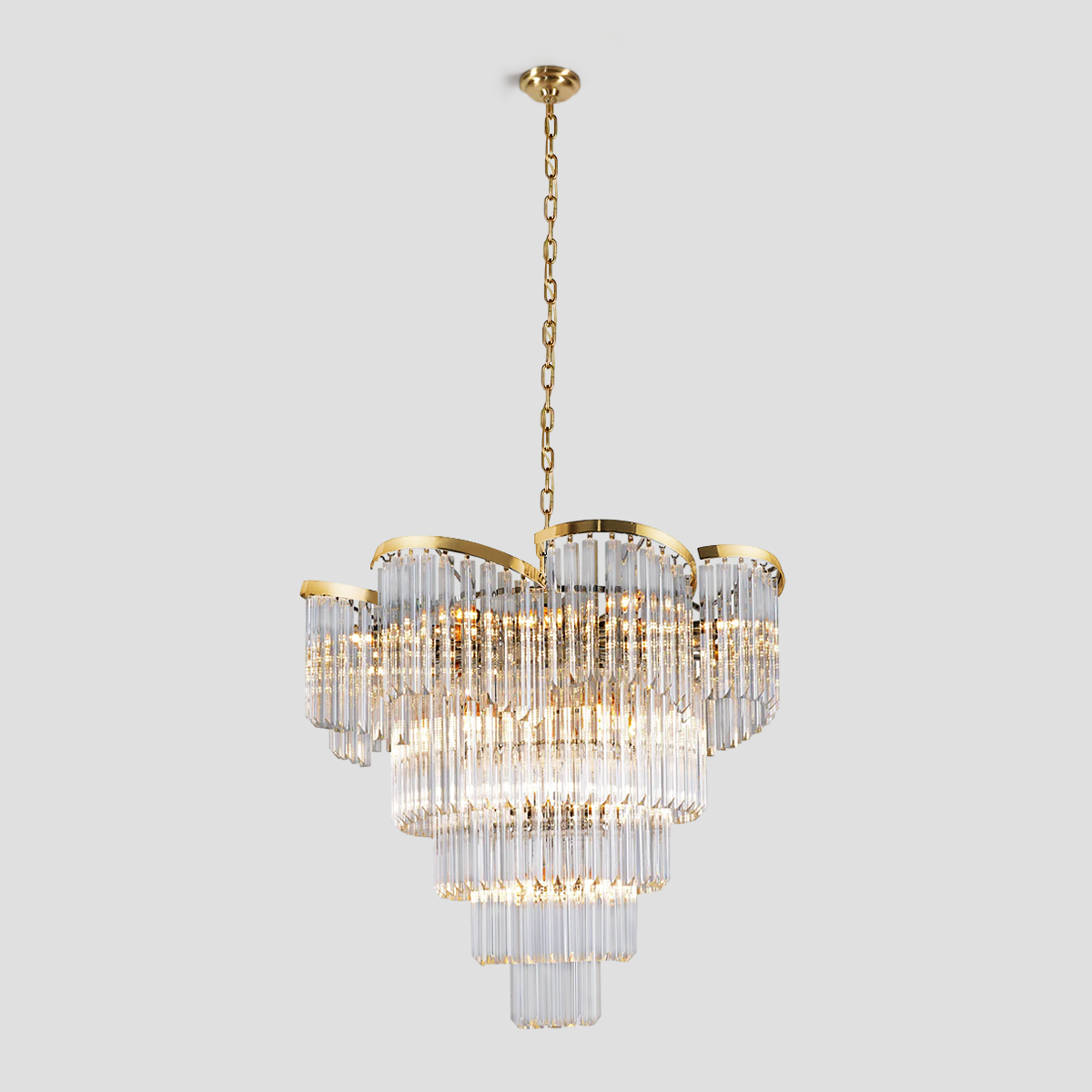 Twin Palms Crystal Chandelier