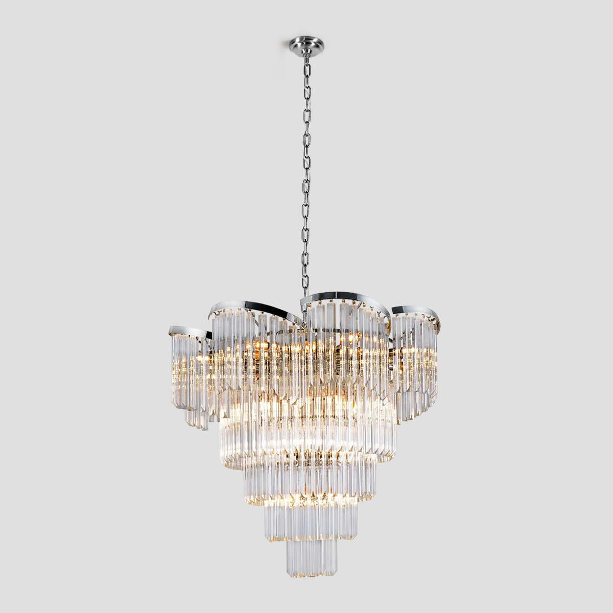 Twin Palms Crystal Chandelier