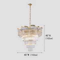 Twin Palms Crystal Chandelier