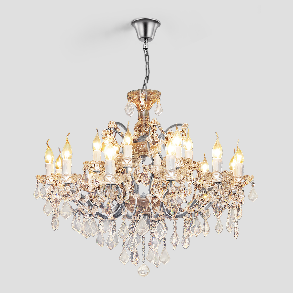 CRYSTAL CHANDELIER ANTIQUE