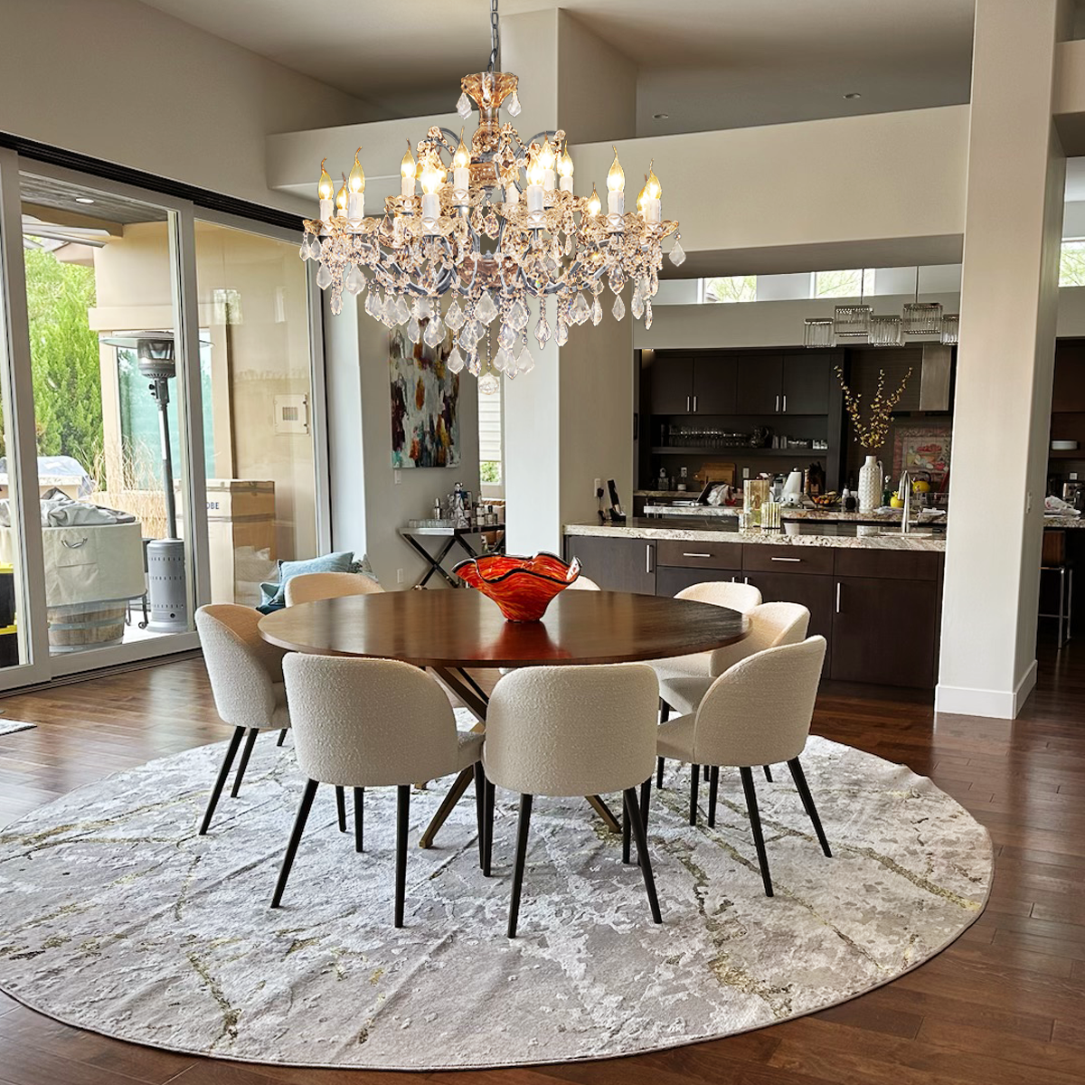 CRYSTAL CHANDELIER ANTIQUE