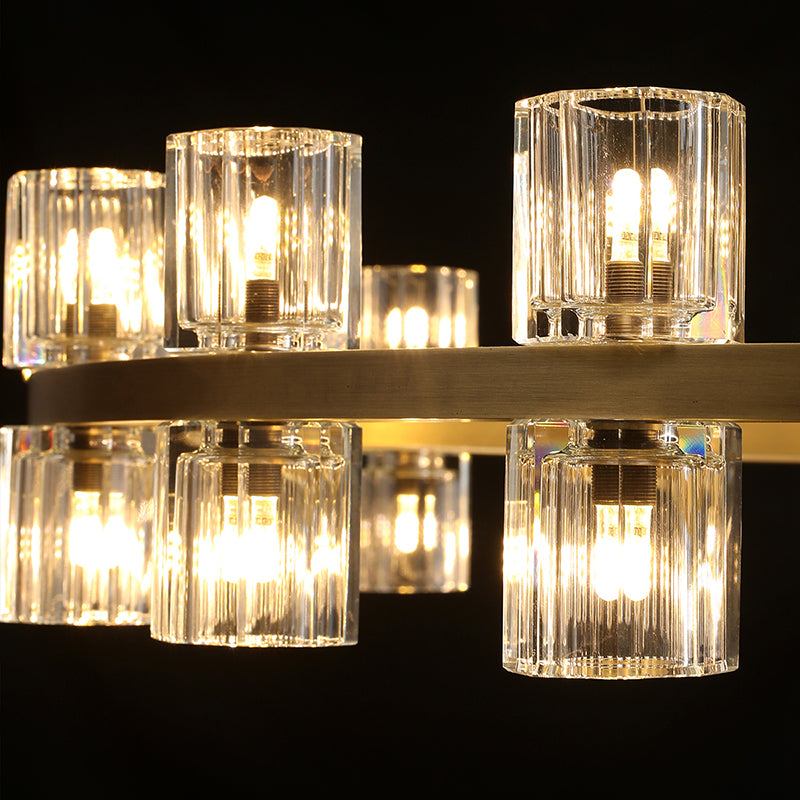 Arcachon 2 Tierd Round Chandelier 60"