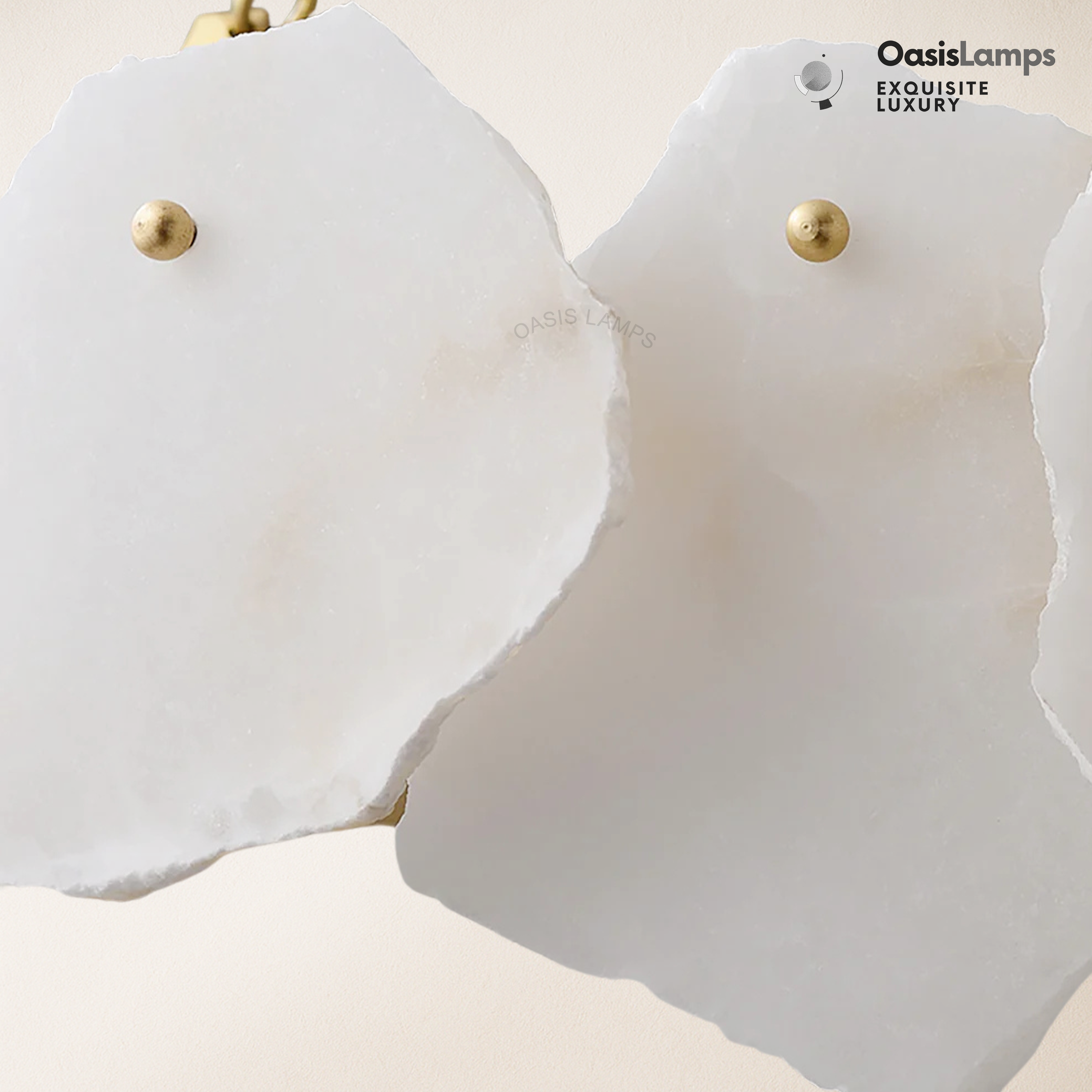 Moira Alabaster Marble Modern Snowflake Linear Chandelier with Chain