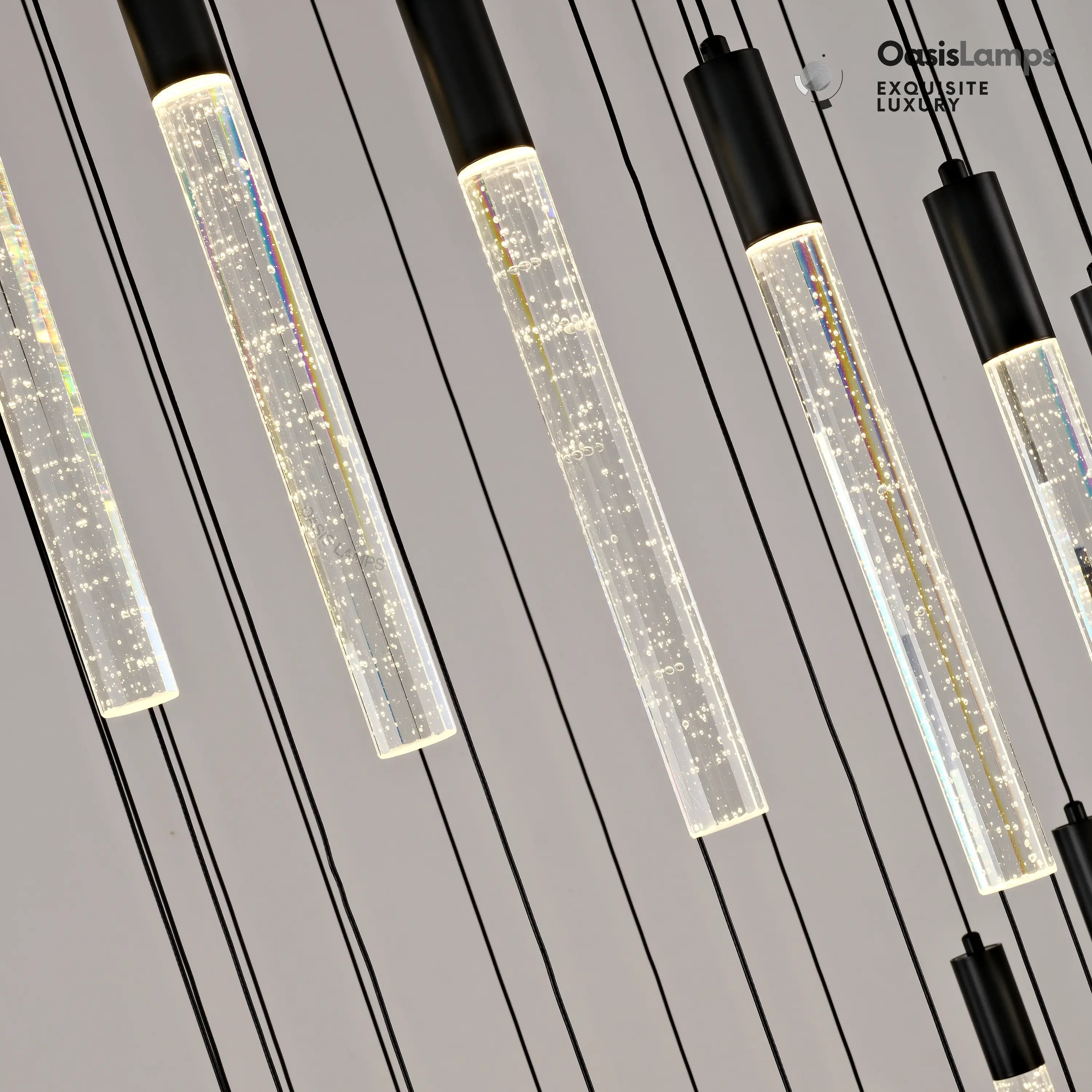 Nova Cascade Modern LED High Ceiling Chandelier 20'' 24''D