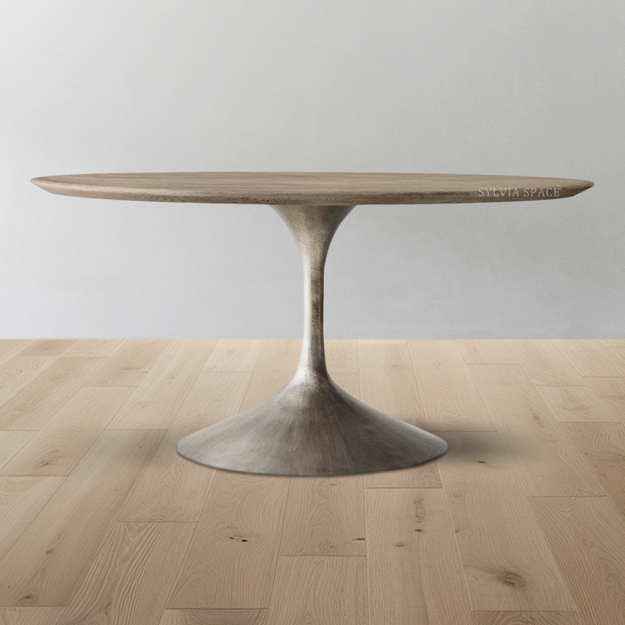 Aero Wood Round Dining Table
