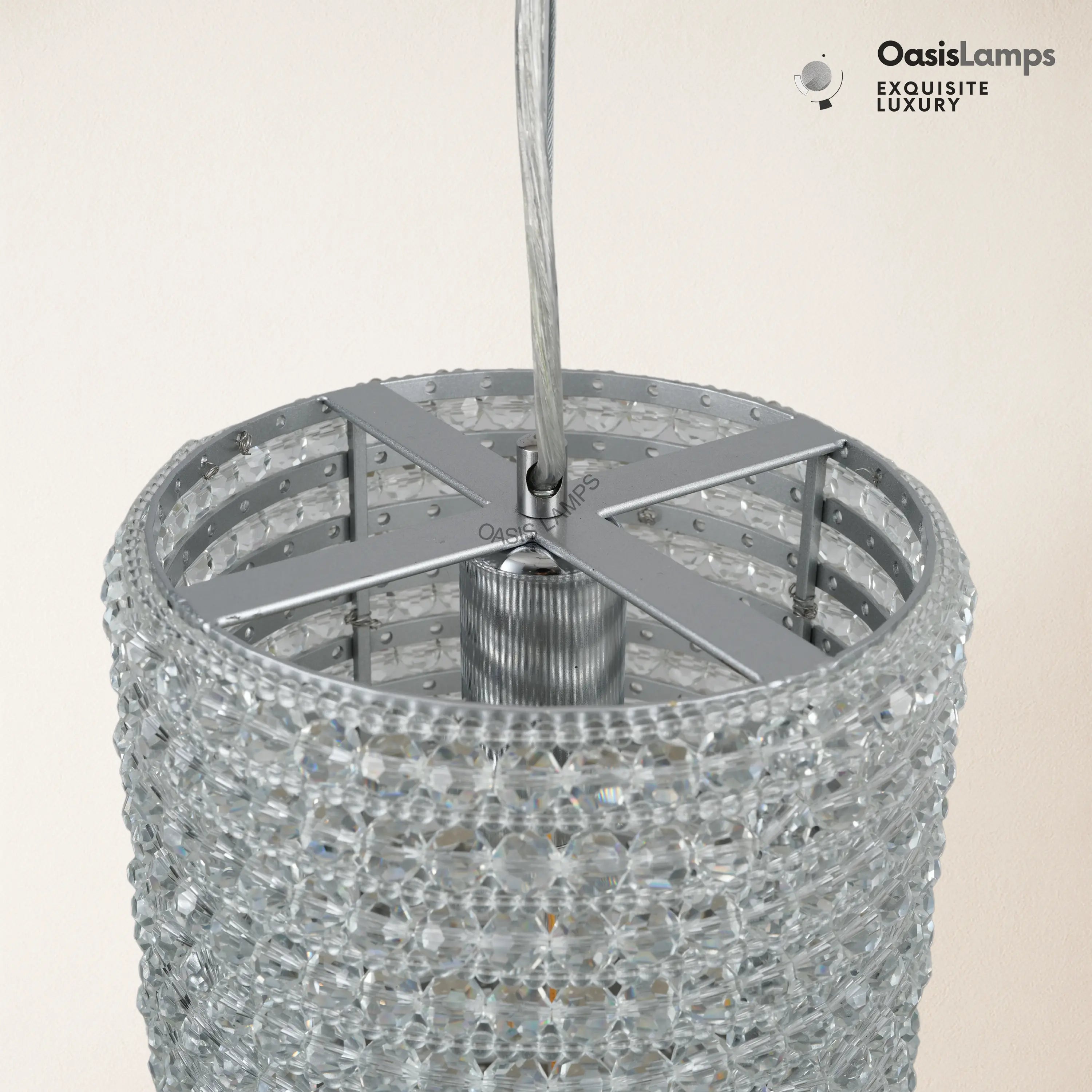 Stellar Beads Pendant Lights Smoke Clear 12"#Color_clear