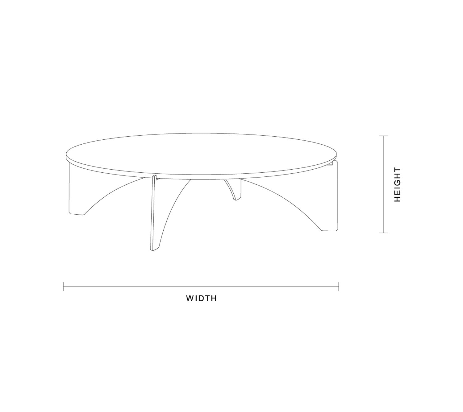 Baleno Marble and Brass Coffee Table