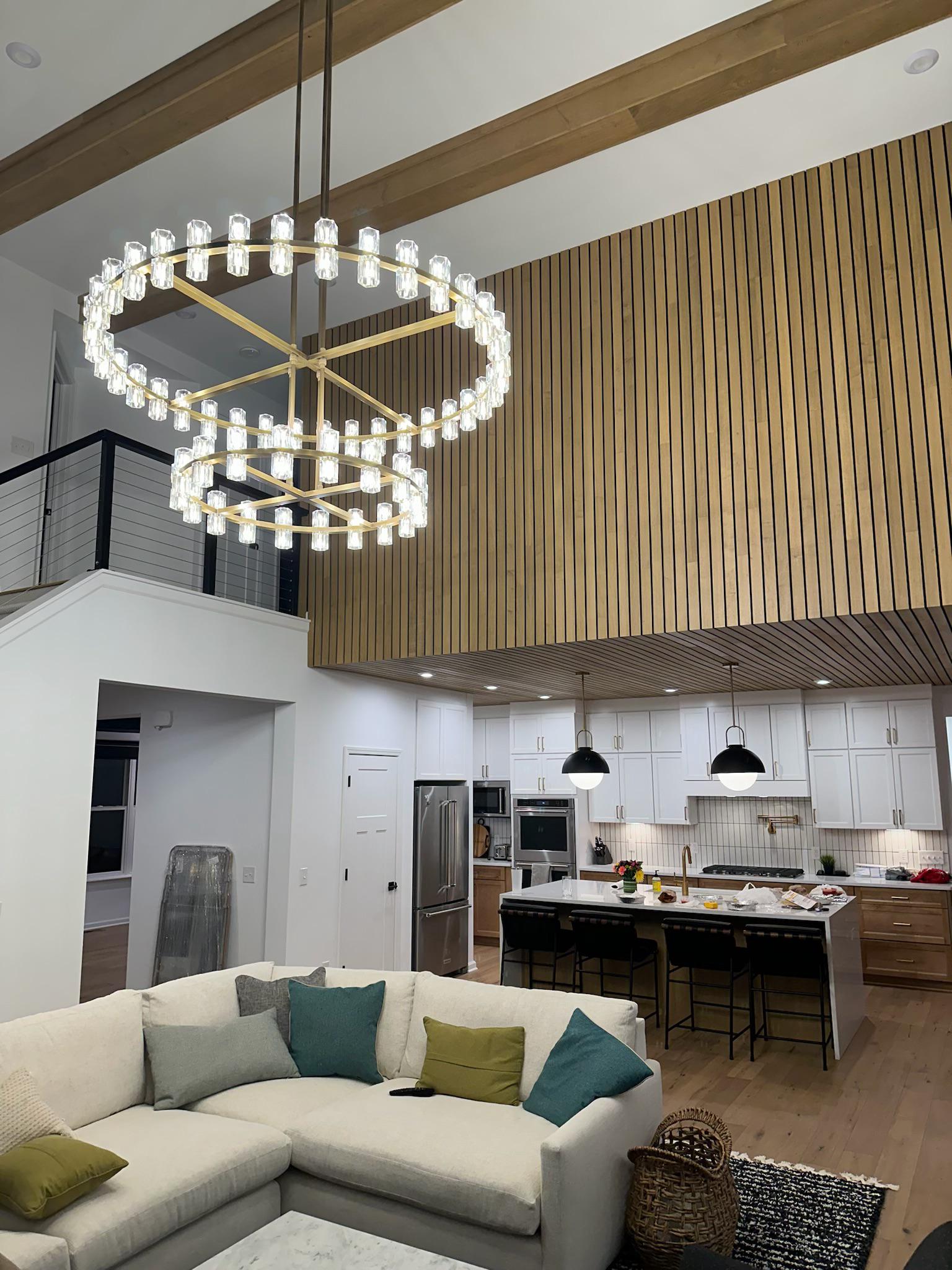 Arcachon 2 Tierd Round Chandelier 60"