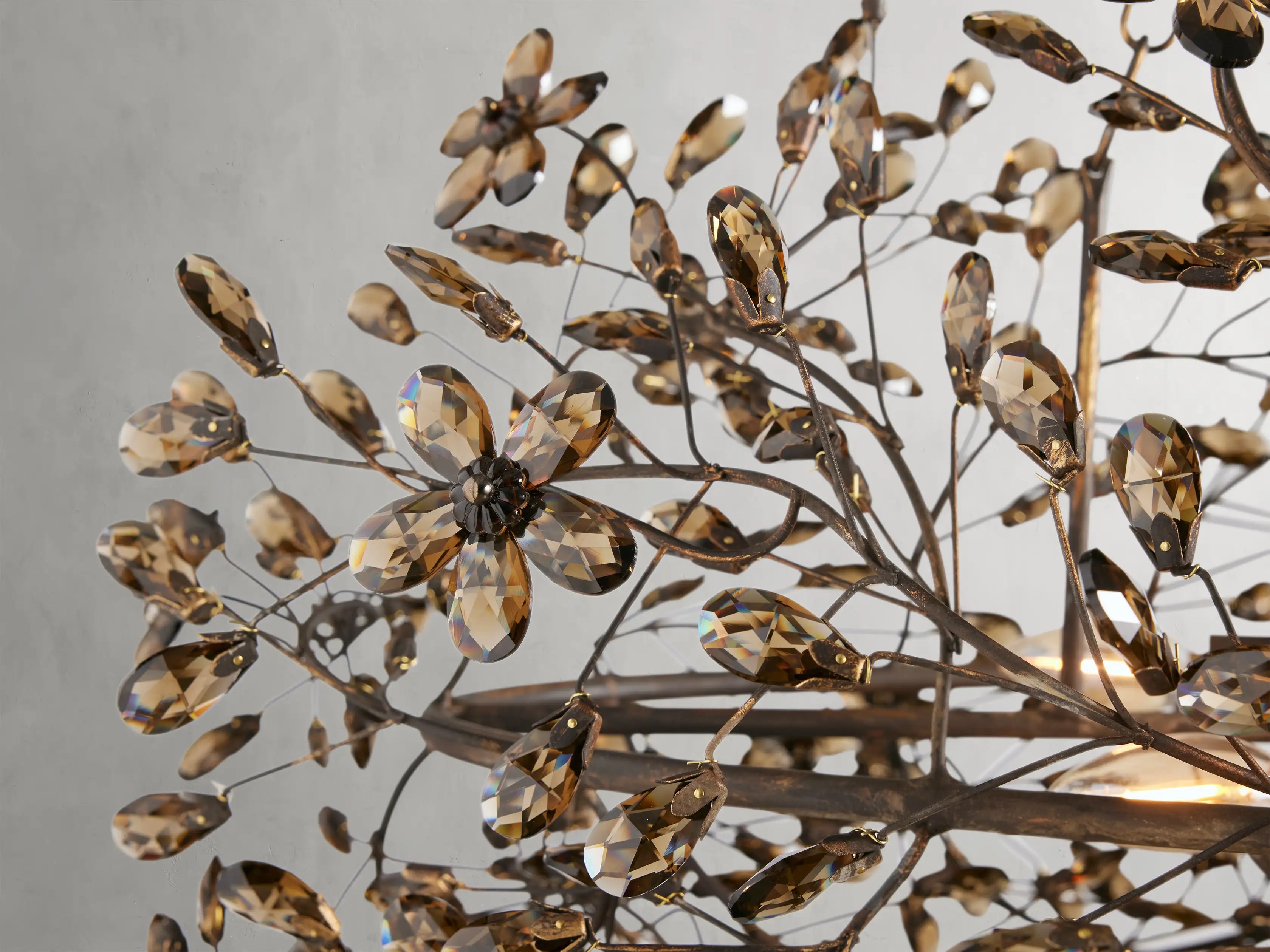 Fiore Colored Oval Chandelier 62" 74"