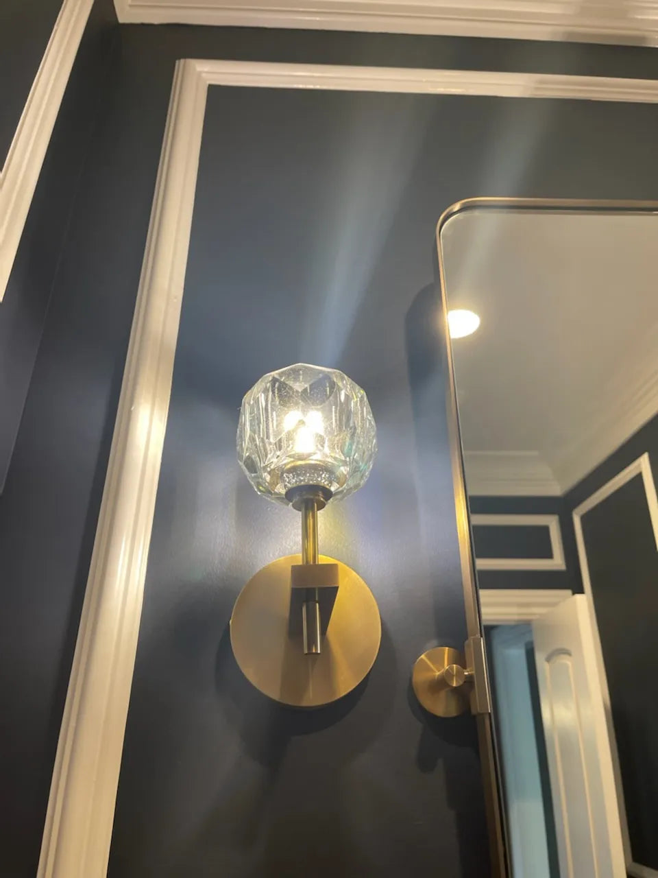 Boule de Cristal Glass Wall Sconce