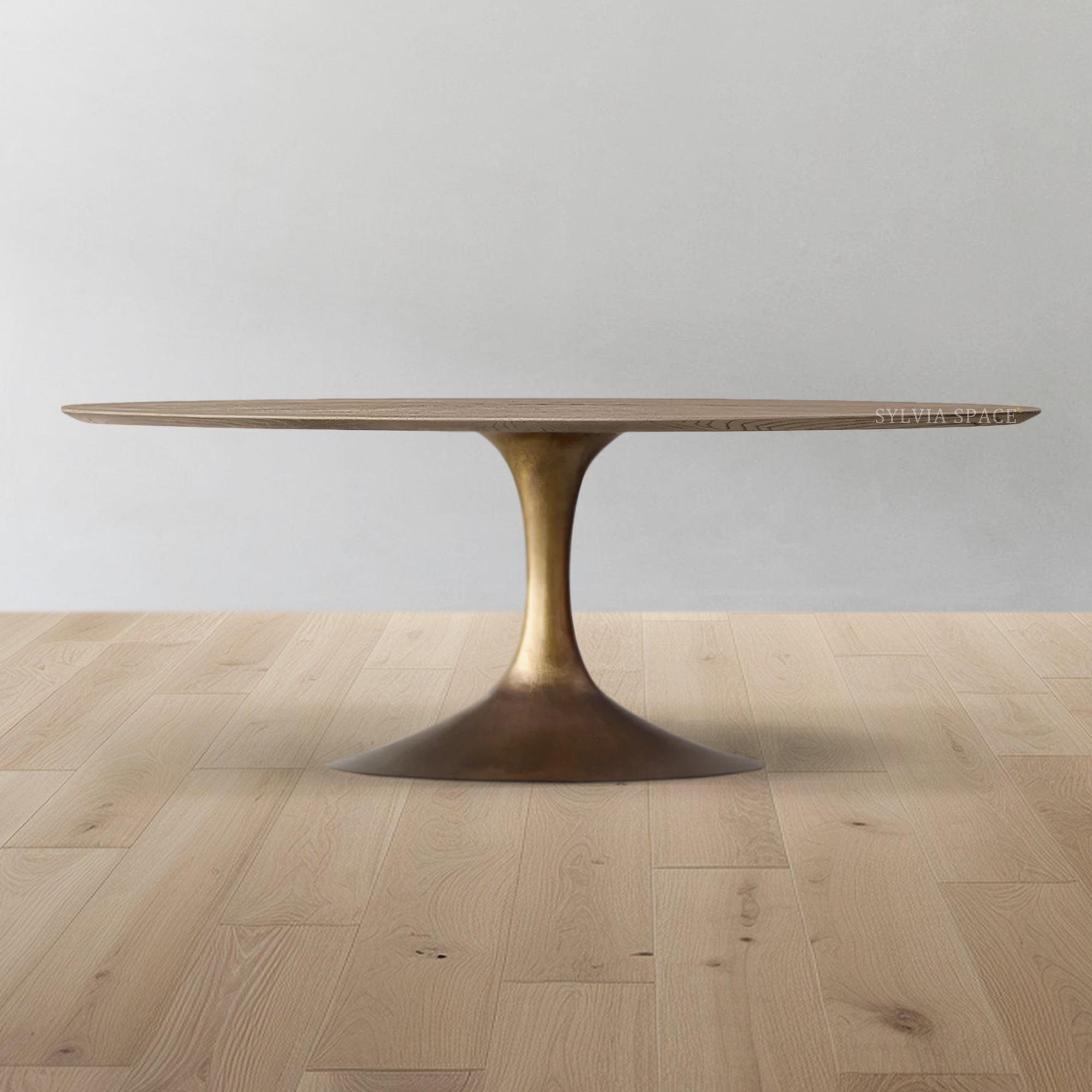 Aero Wood Oval Dining Table