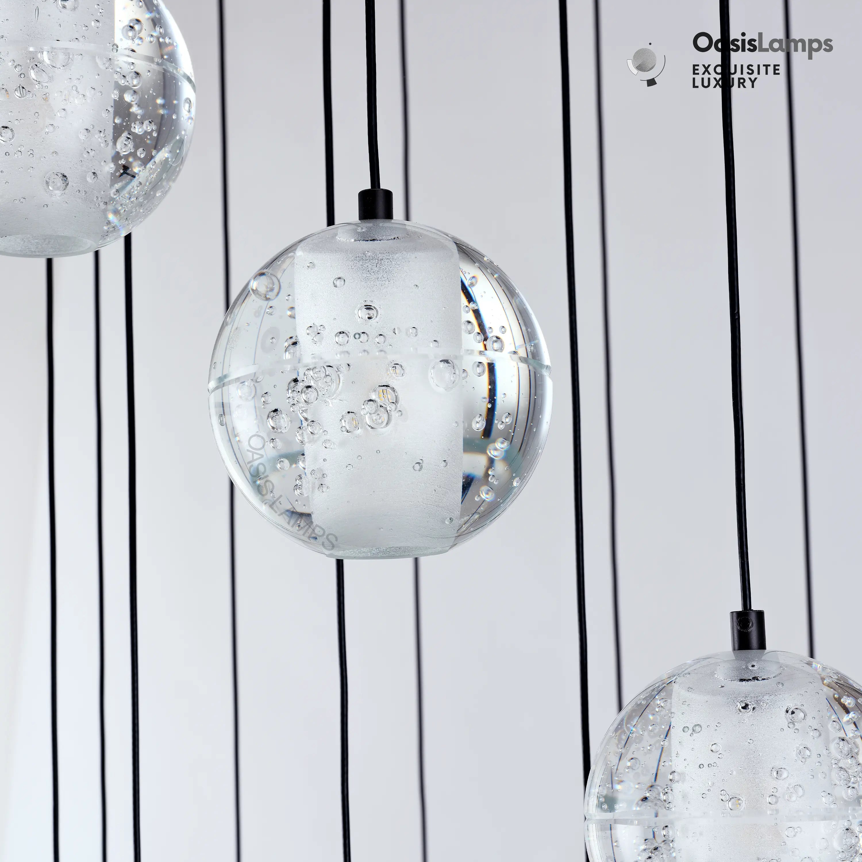 Pearl Ball Ceiling Chandelier 14 20 LightPearl Ball Ceiling Pendant#Color_Black