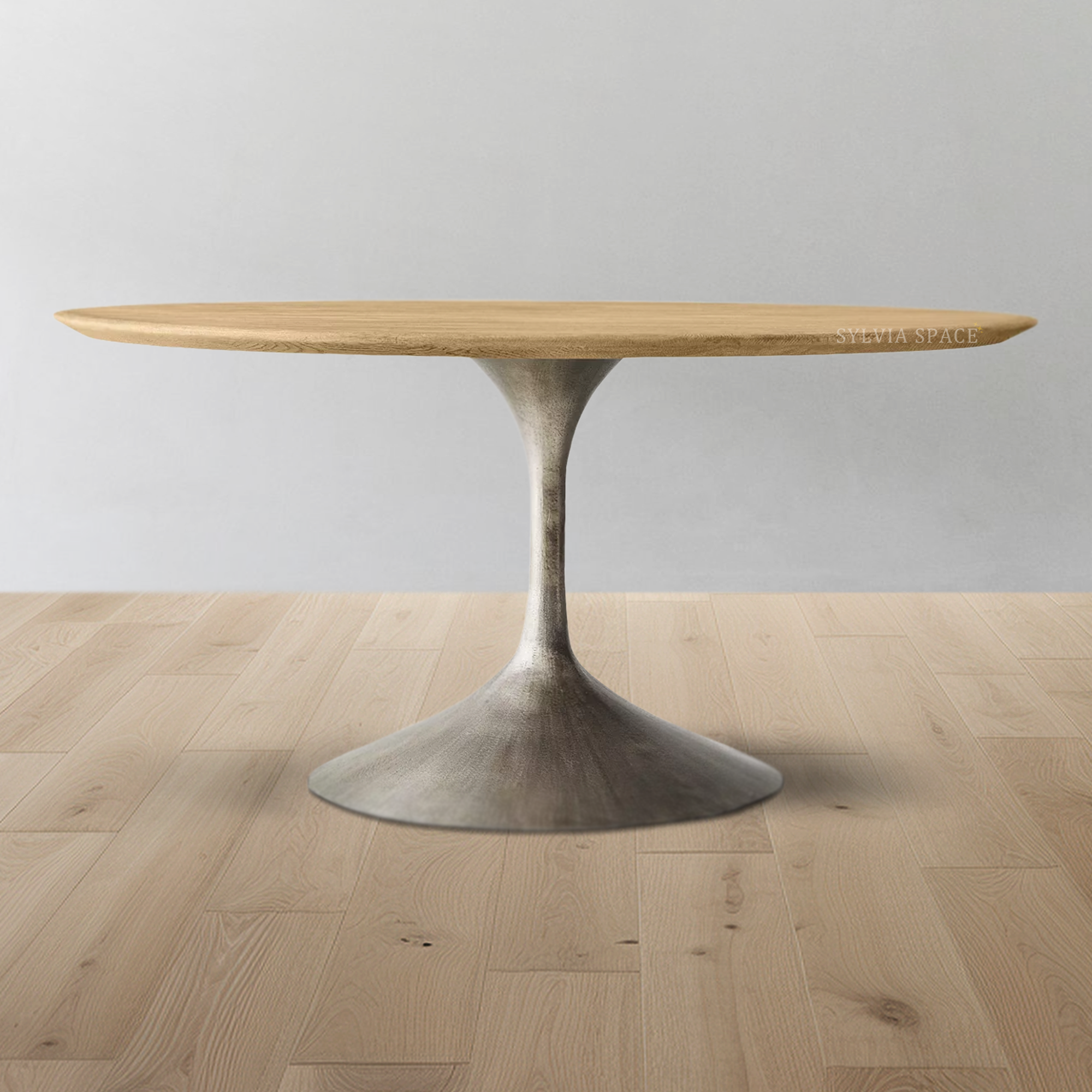 Aero Wood Round Dining Table