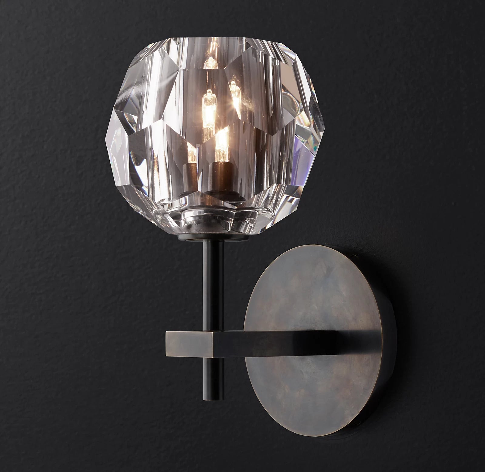 Boule de Cristal Glass Wall Sconce
