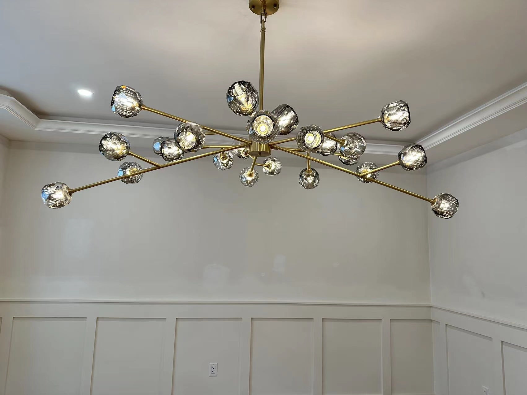 Belle Round Chandelier Clear and Smoke 24'' 36'' 48'' 60'' 72''