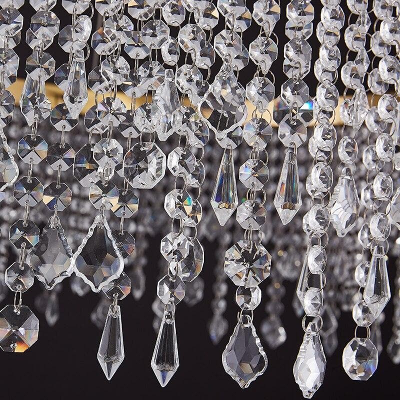 Modern Crystal Tassel Pendant Ring Crystal Chandelier