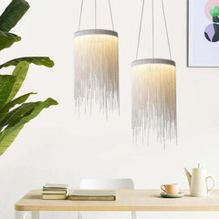 Tassels Round Mini Pendant