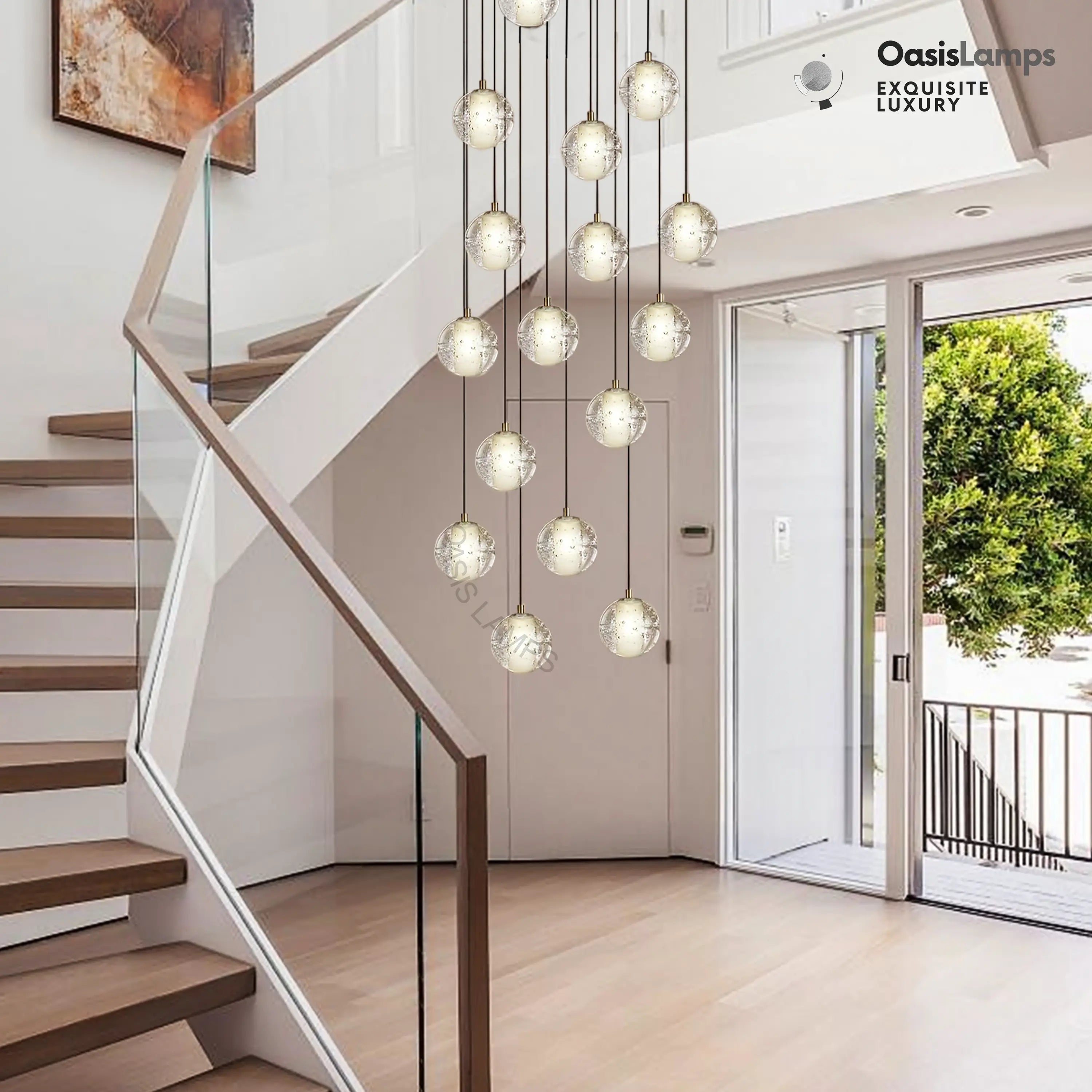 Pearl Ball Ceiling Chandelier 14 20 Light#Color_Brass,size_20-light