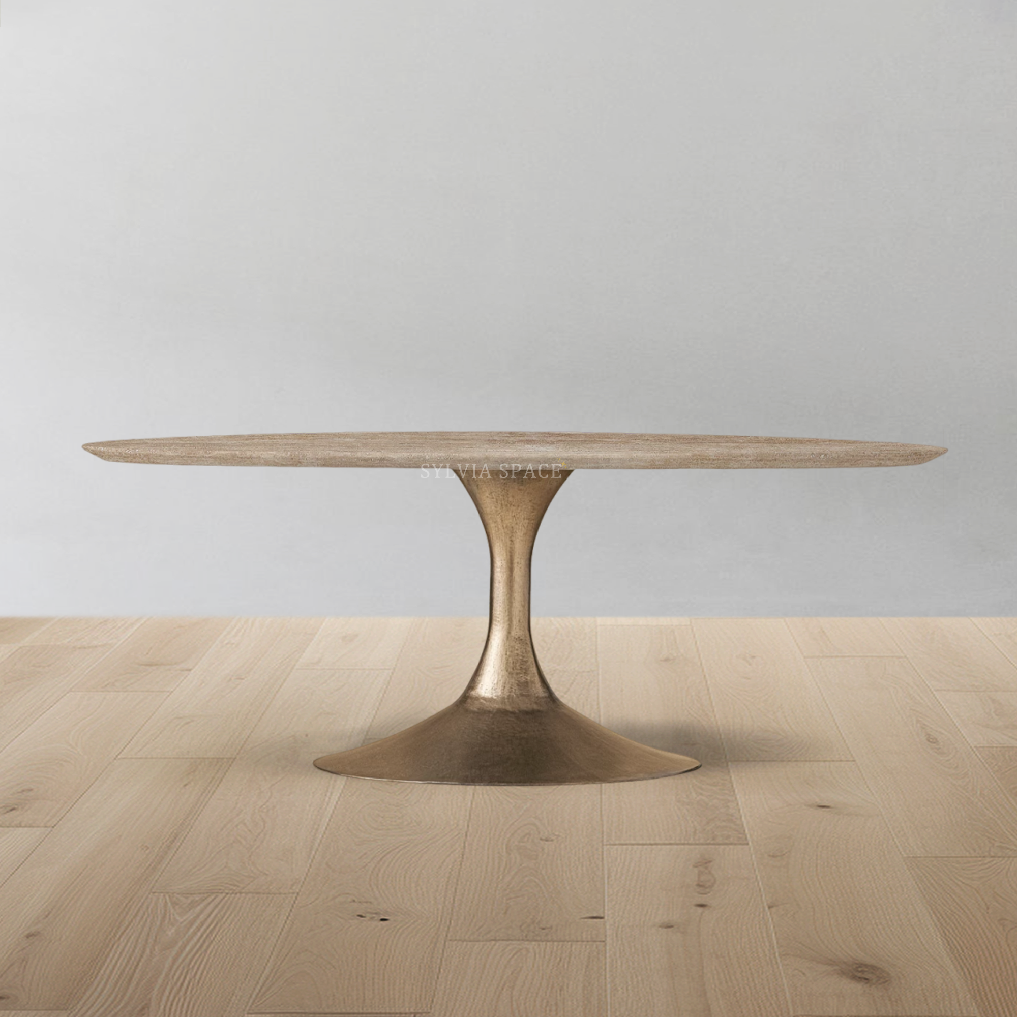 Aero Stone Oval Dining Table