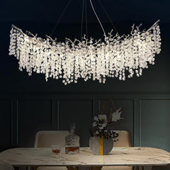 Snowflake Tree Branch Chandelier for All Rooms L30" 40" 55"