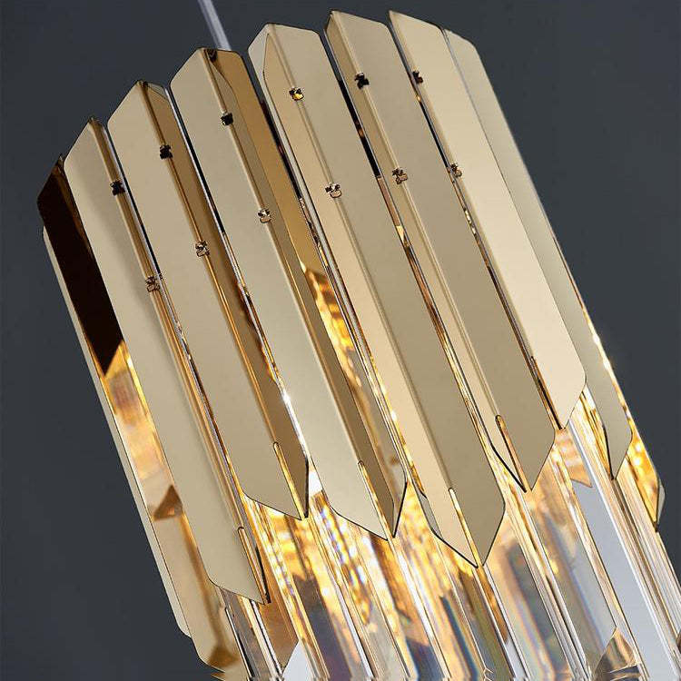 Ayr Crystal Pendant 3 Lights with Canopy