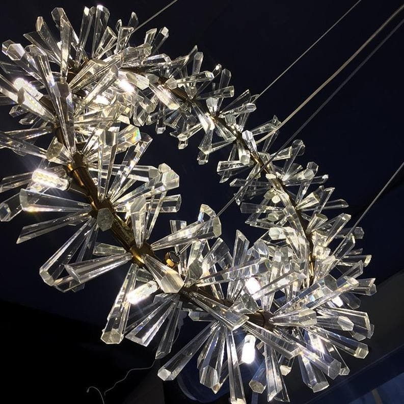 Modern Stylish Ring Crystal Chandelier 24" 32" 40"D