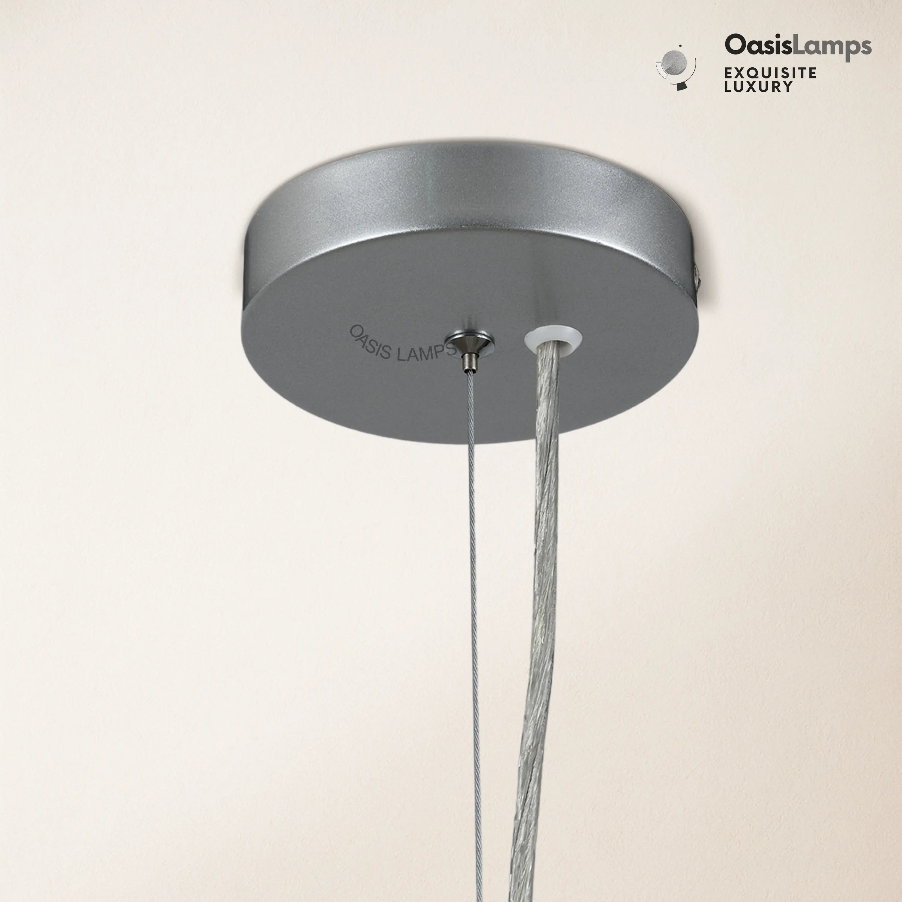 Stellar Beads Pendant Lights Smoke Clear 12"