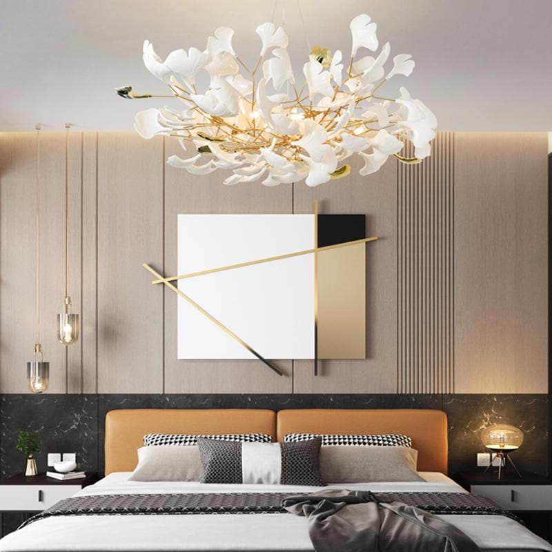 Twilight Branches Ceramic Round Chandelier 24" 31" 39"