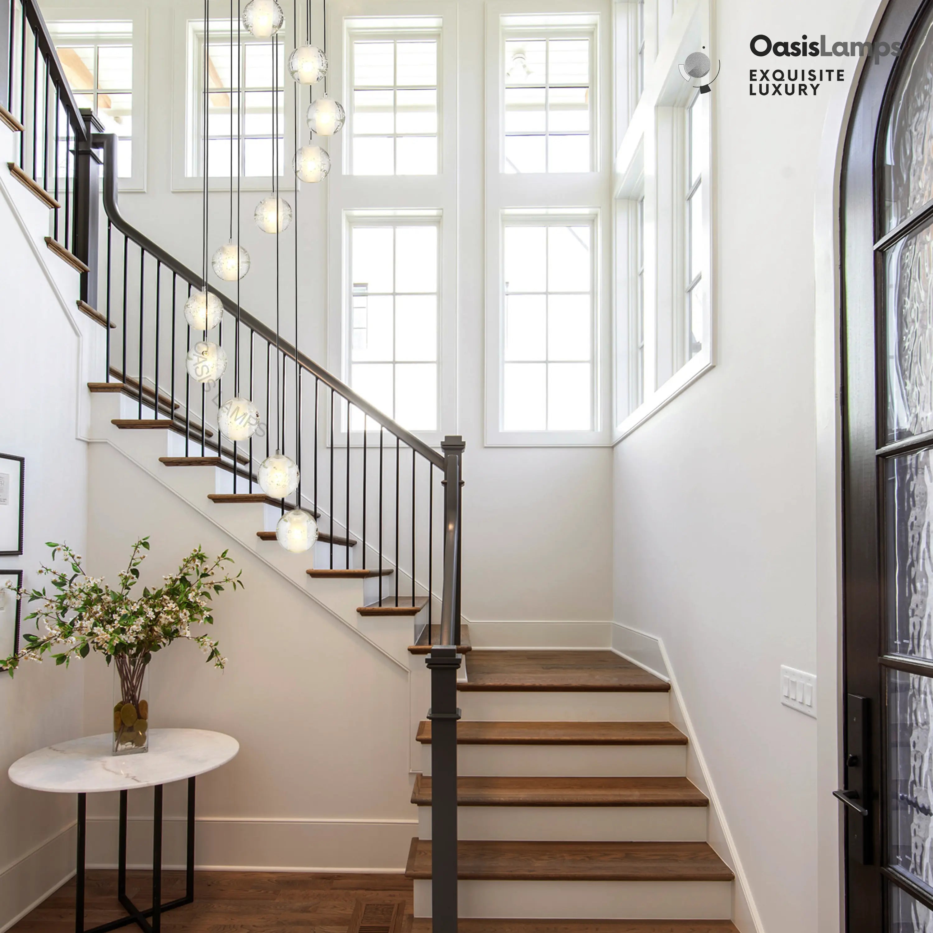 Pearl Ball Ceiling Chandelier 14 20 Light#Color_Brass,size_14-light