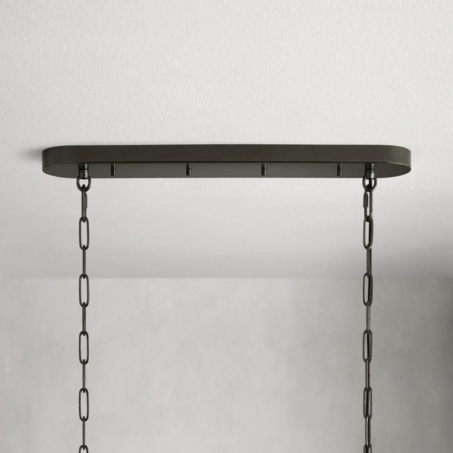 Ghiacci Oval Glass Chandelier 54'' 65''W