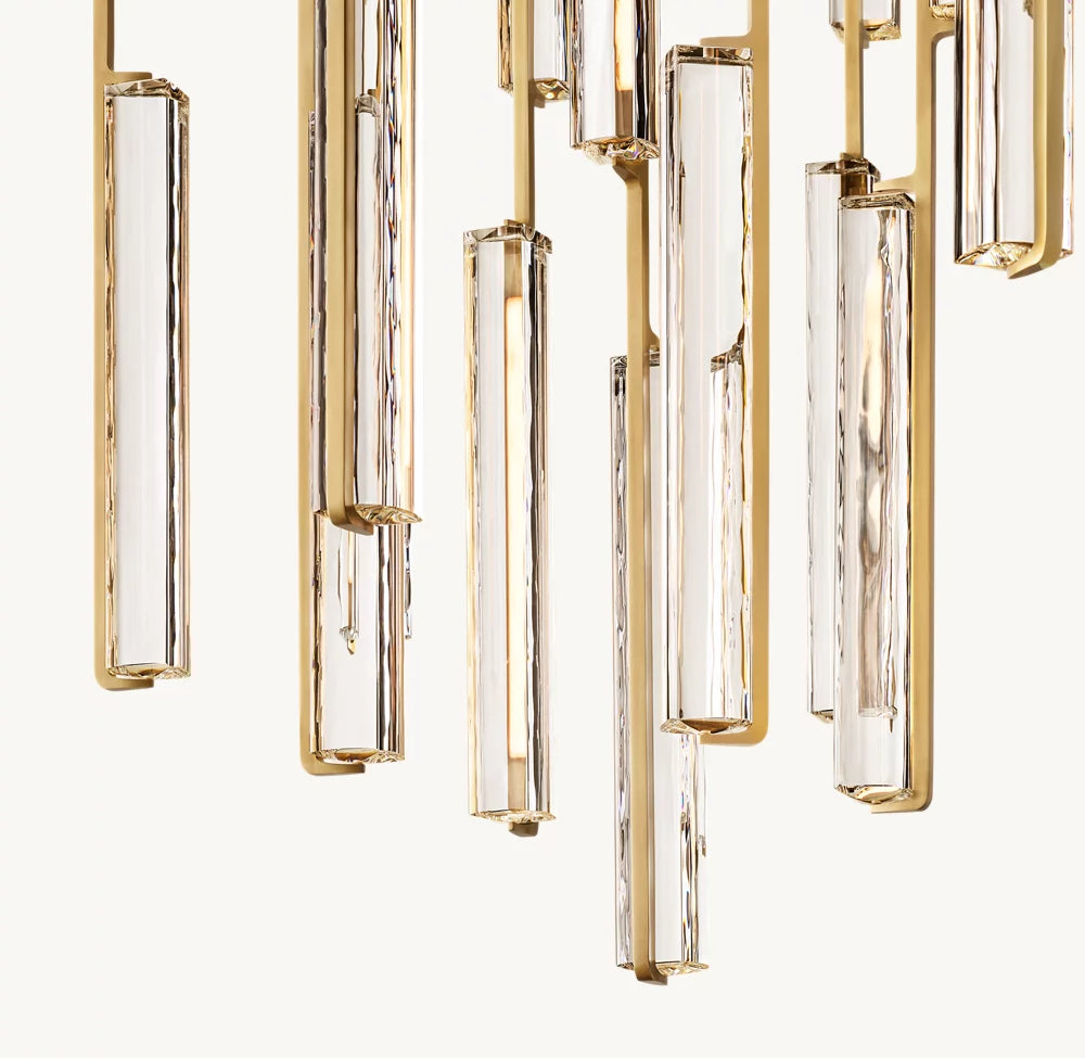 Audubon Crystal Round Chandelier 56"