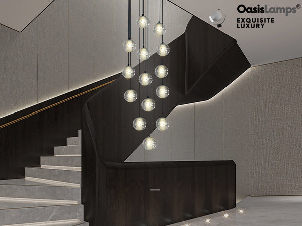 Pearl Ball Ceiling Chandelier 14 20 Light#Color_Black,size_14-light