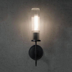 Candles Glass Shade Wall Sconce