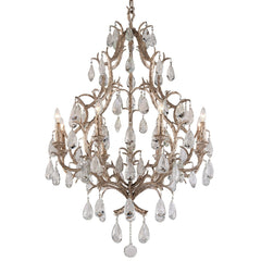 Classical Amadeus Crystal Glass Chandelier [2 Sizes] - Corbett Lighting