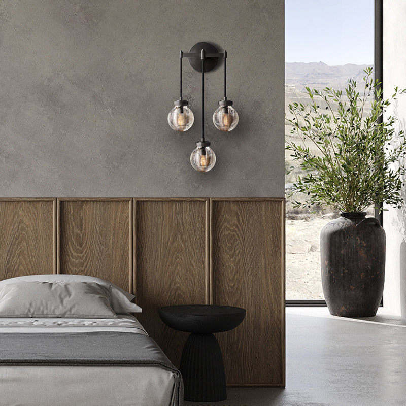Pearl Crystal 3-Head Wall Sconce