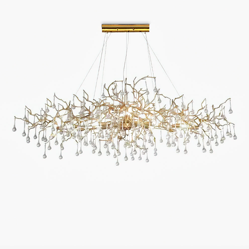 Simsia Tree Branch Bijou Crystal Drop Chandelier 41.3" 47" 59" 70.8" 78.7"L